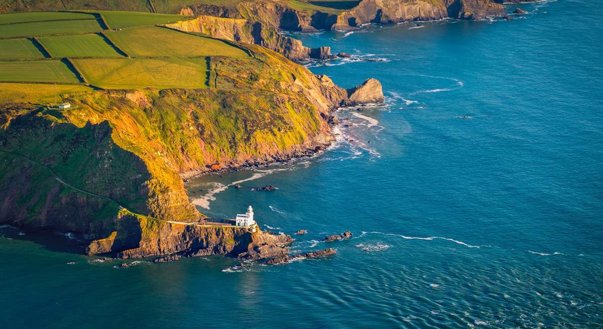 Head off on a walk and end up at Hartland Point Lighthouse!