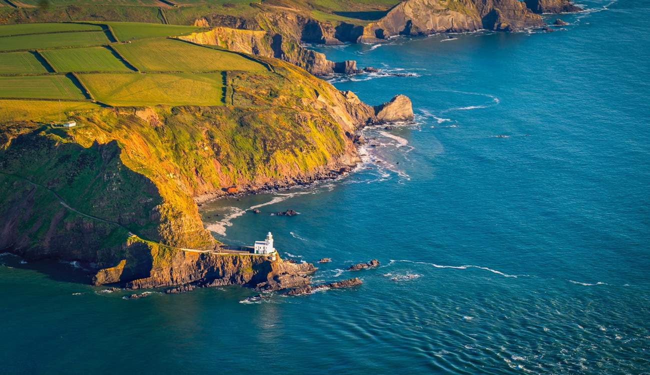 Head off on a walk and end up at Hartland Point Lighthouse!