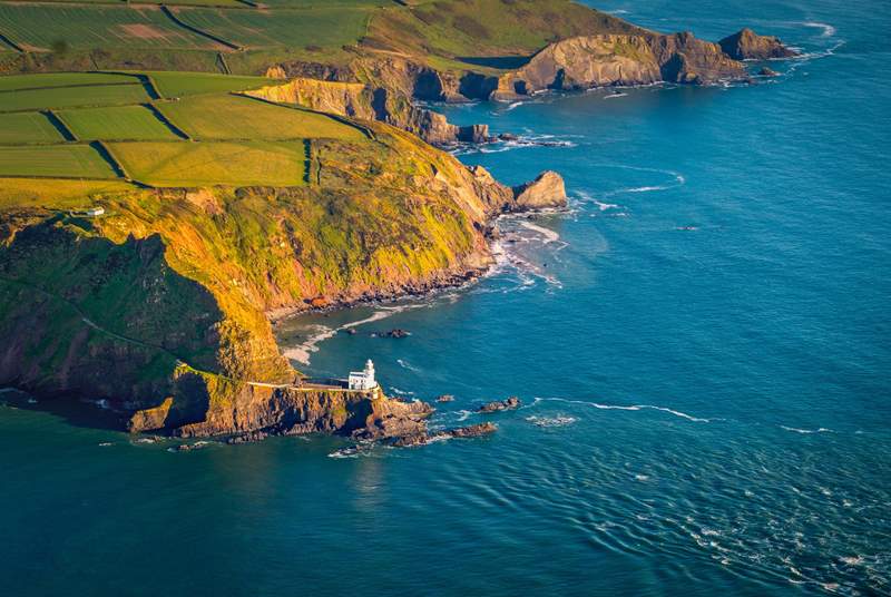 Head off on a walk and end up at Hartland Point Lighthouse!
