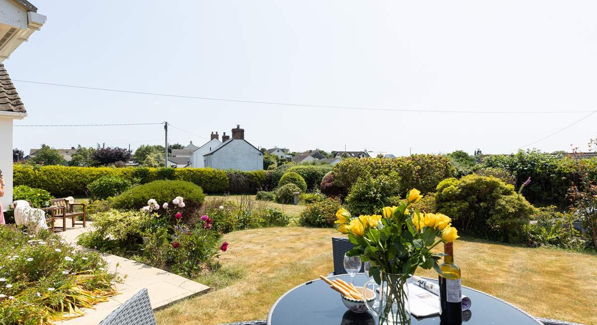 The garden is a lovely space for long afternoons in the sun.