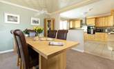 The breakfast-bar overlooks this lovely dining space which is open plan.  - Thumbnail Image