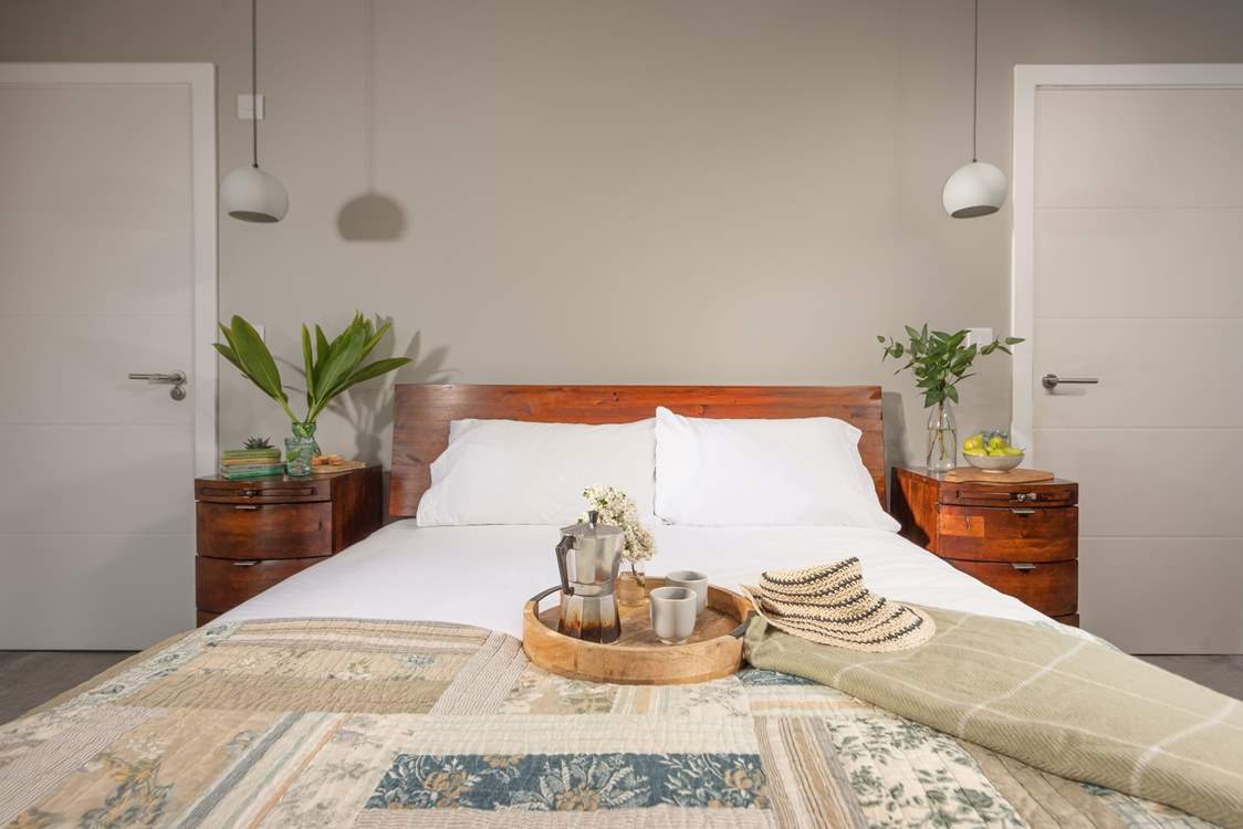 Decorated in beautiful, calming tones.