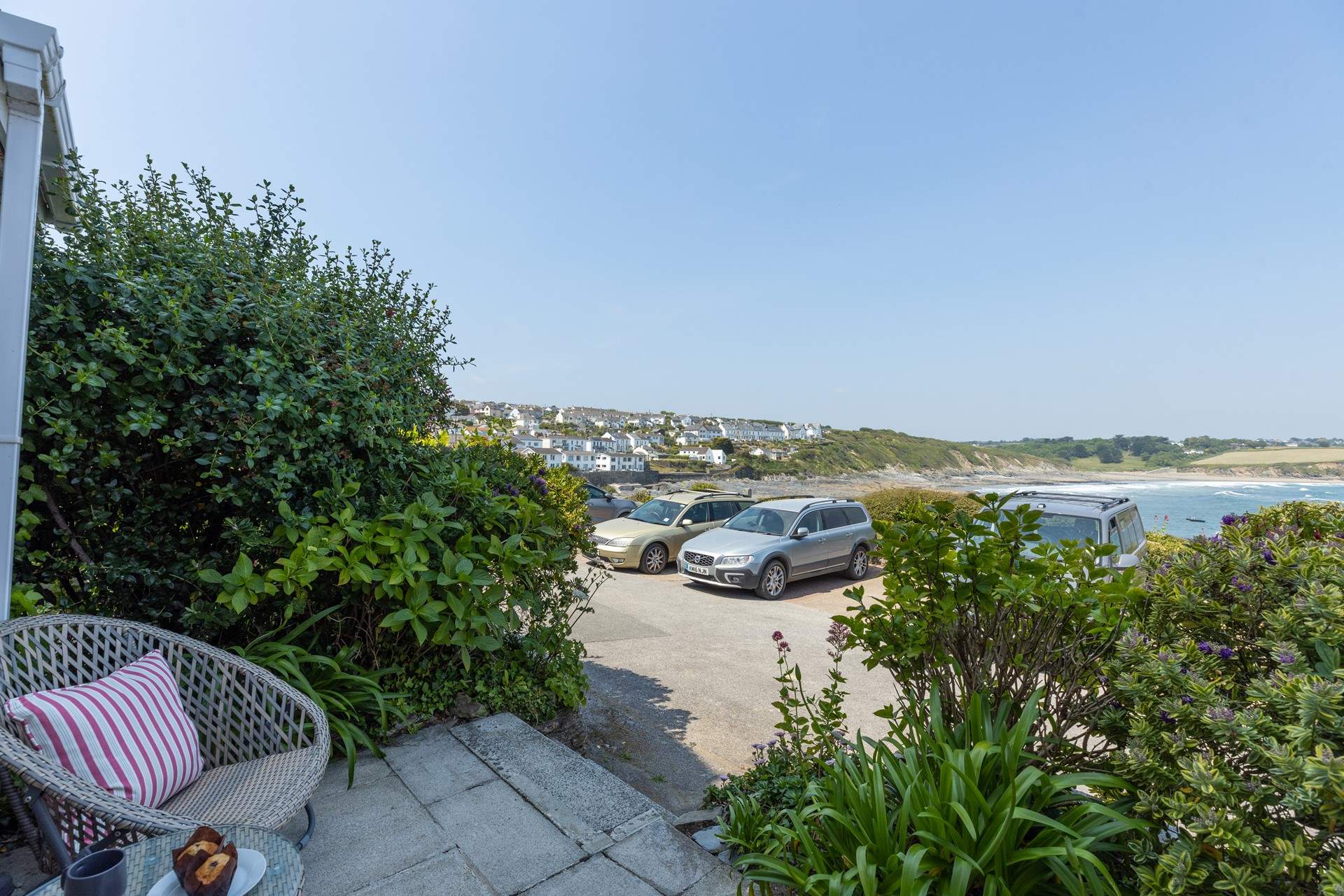 Drink in the views from the front terrace.