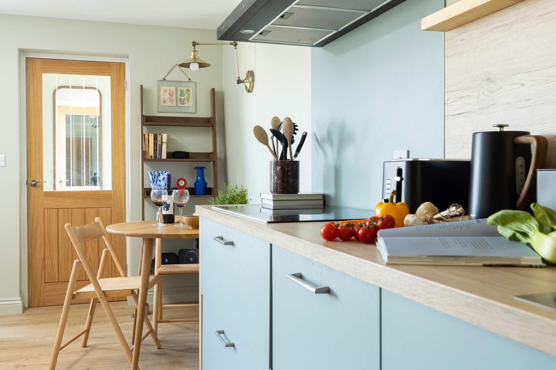 The dining-table is perfect for sociable meals.