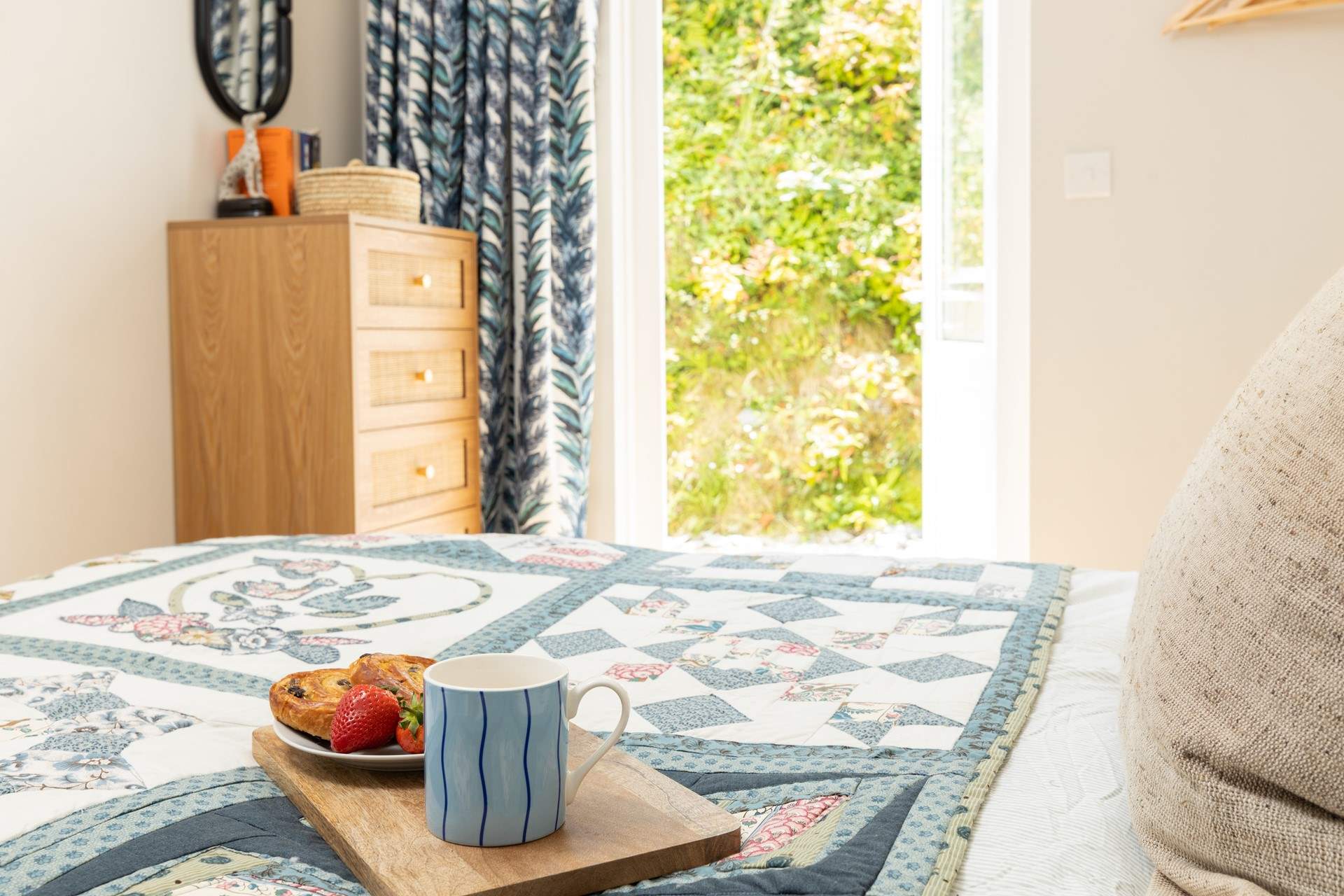 Breakfast in bed? Why not, you are on holiday!