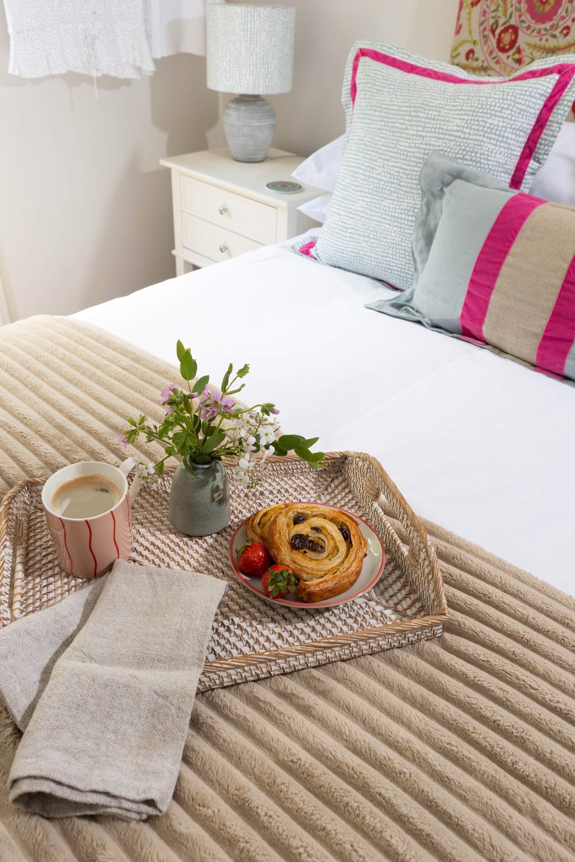 Breakfast in bed, the perfect holiday pastime. 