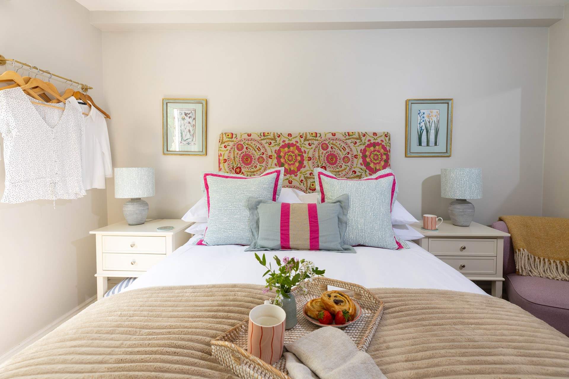 The bedrooms are beautifully furnished.