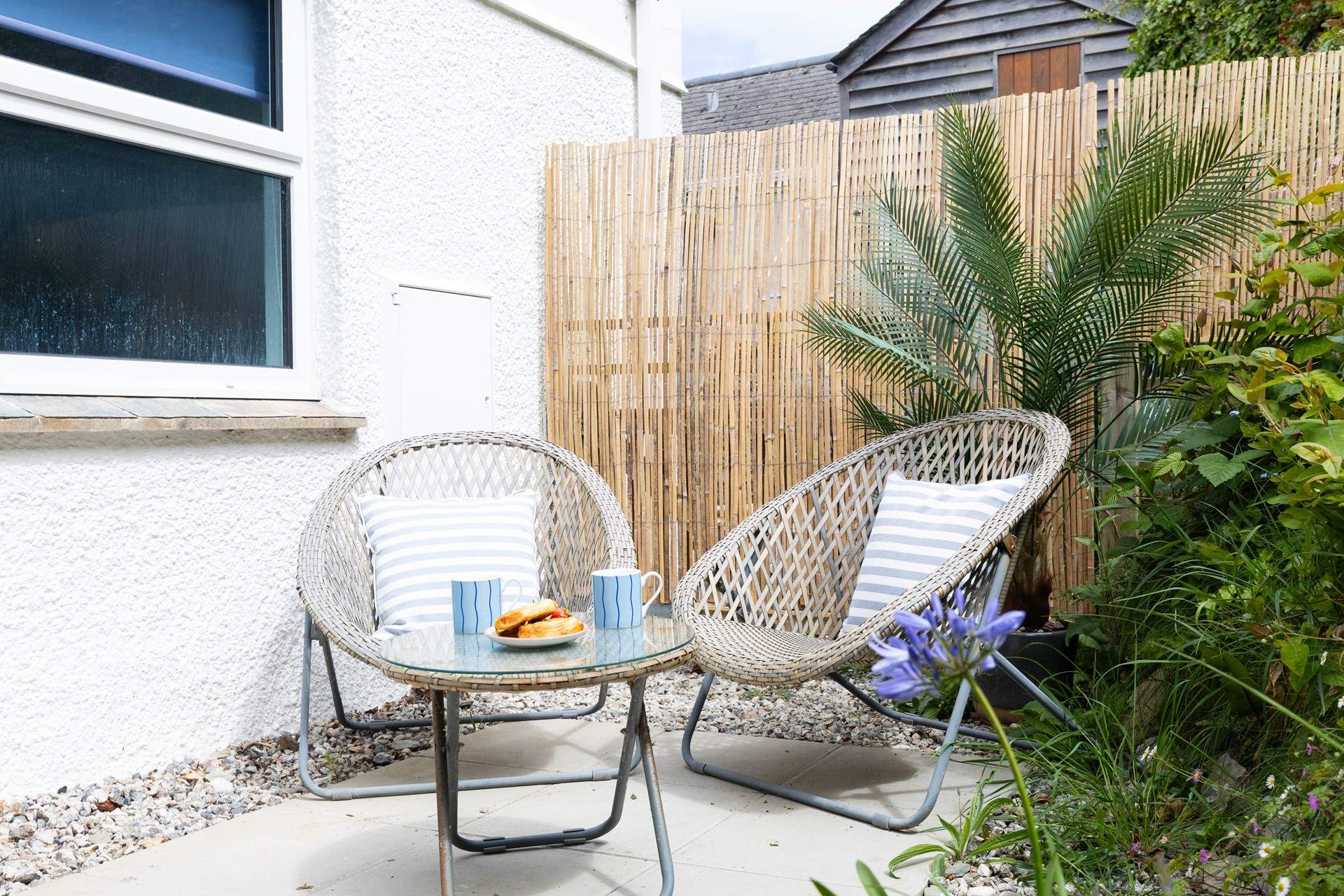 The rear courtyard, perfect for a quiet cuppa.