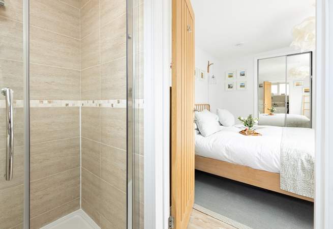 The main bedroom has the luxury of an en suite shower-room.