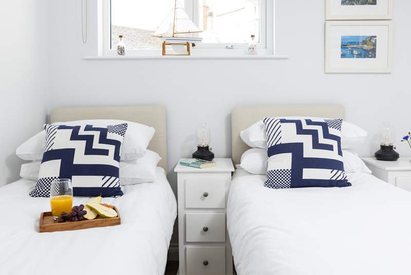 Lovely nautical touches give a nod to the fabulous location of Harbour Retreat.