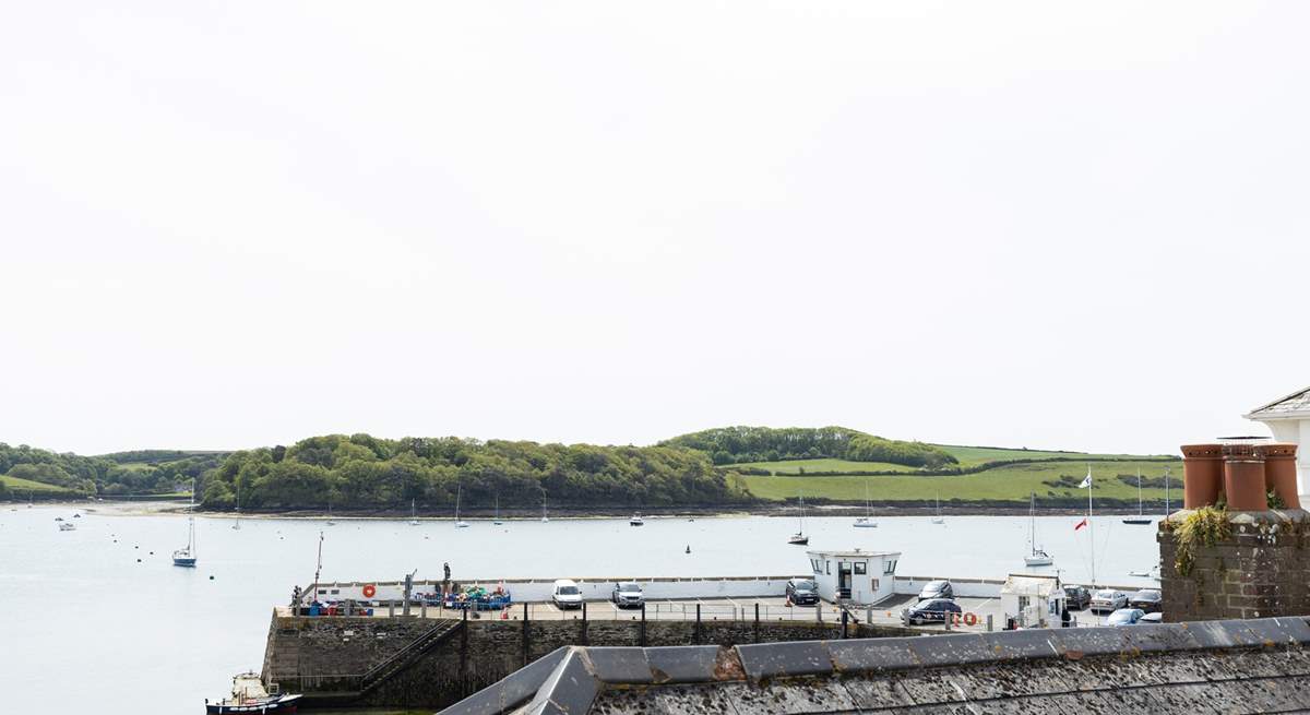 The passenger ferry takes you over the Carrick Roads from the harbourside, just a short stroll away.