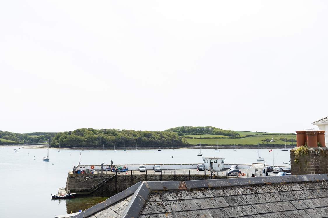 The passenger ferry takes you over the Carrick Roads from the harbourside, just a short stroll away.
