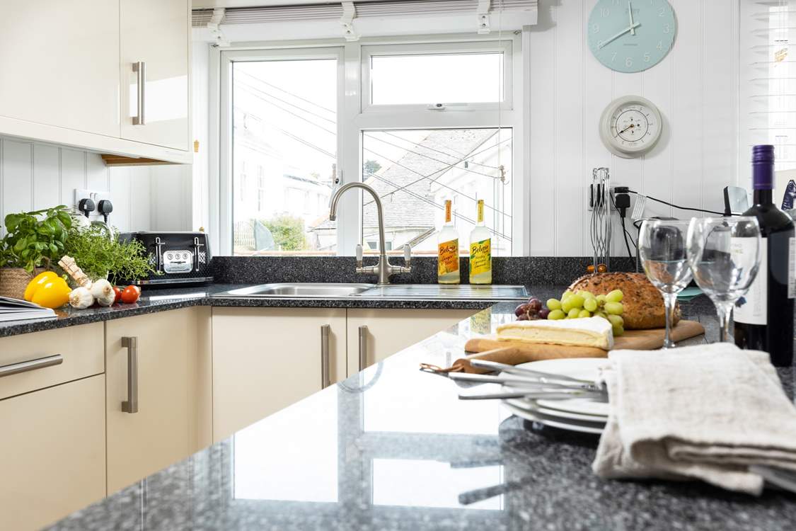 The kitchen has all the equipment you will need to cook a holiday meal.
