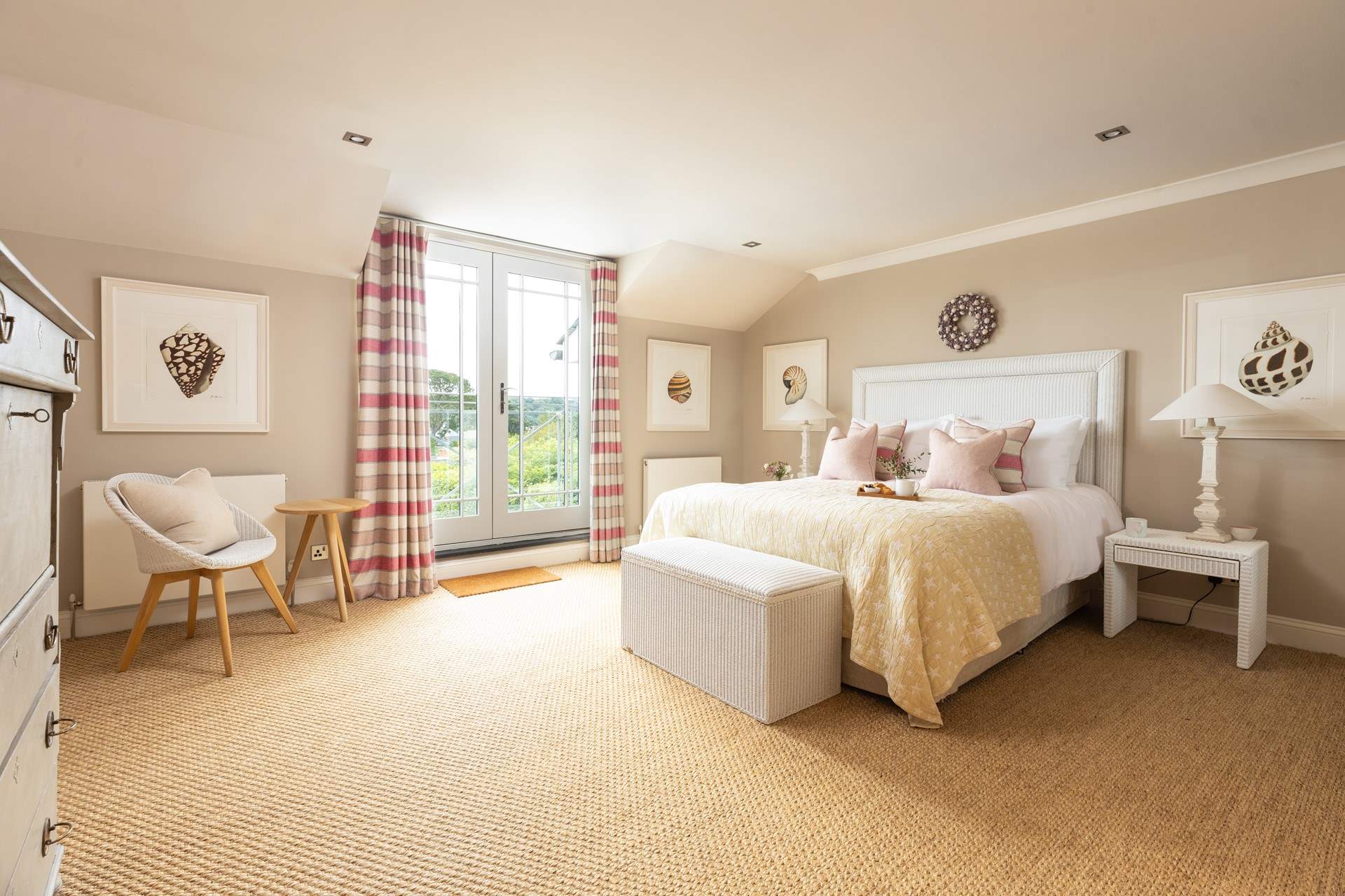 Gorgeous bedrooms with luxurious bedding and soft furnishings.