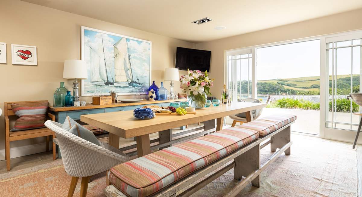 The spectacular views can be enjoyed from all the living spaces on the ground floor and many of the bedrooms.