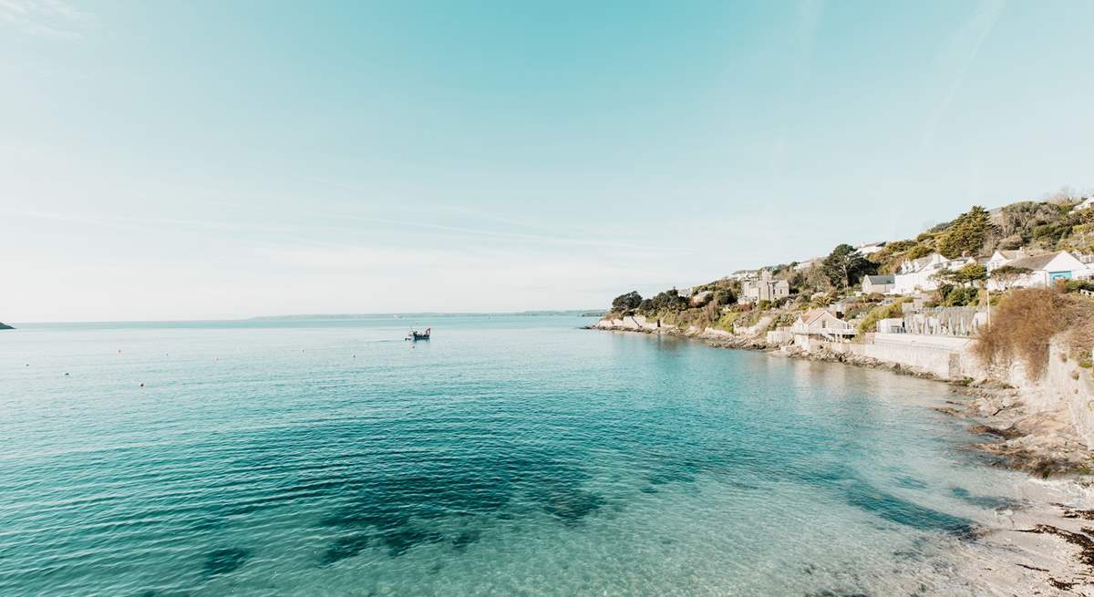 The crystal clear waters off Tavern beach.