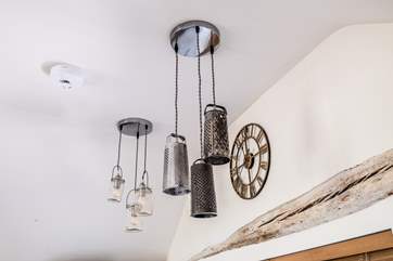 Lots of unusual lights and interesting decor.