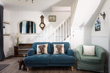 Stairs take you up to four lovely bedrooms.