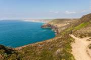 The coast path towards Perranporth is breathtaking.
