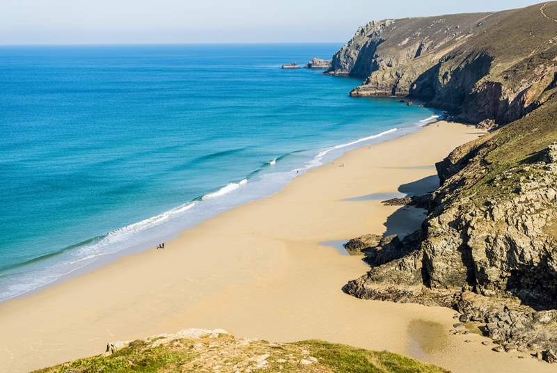 Picture perfect Porthtowan can be found just around the corner from Portreath. 
