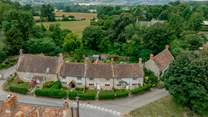 The pretty village setting.