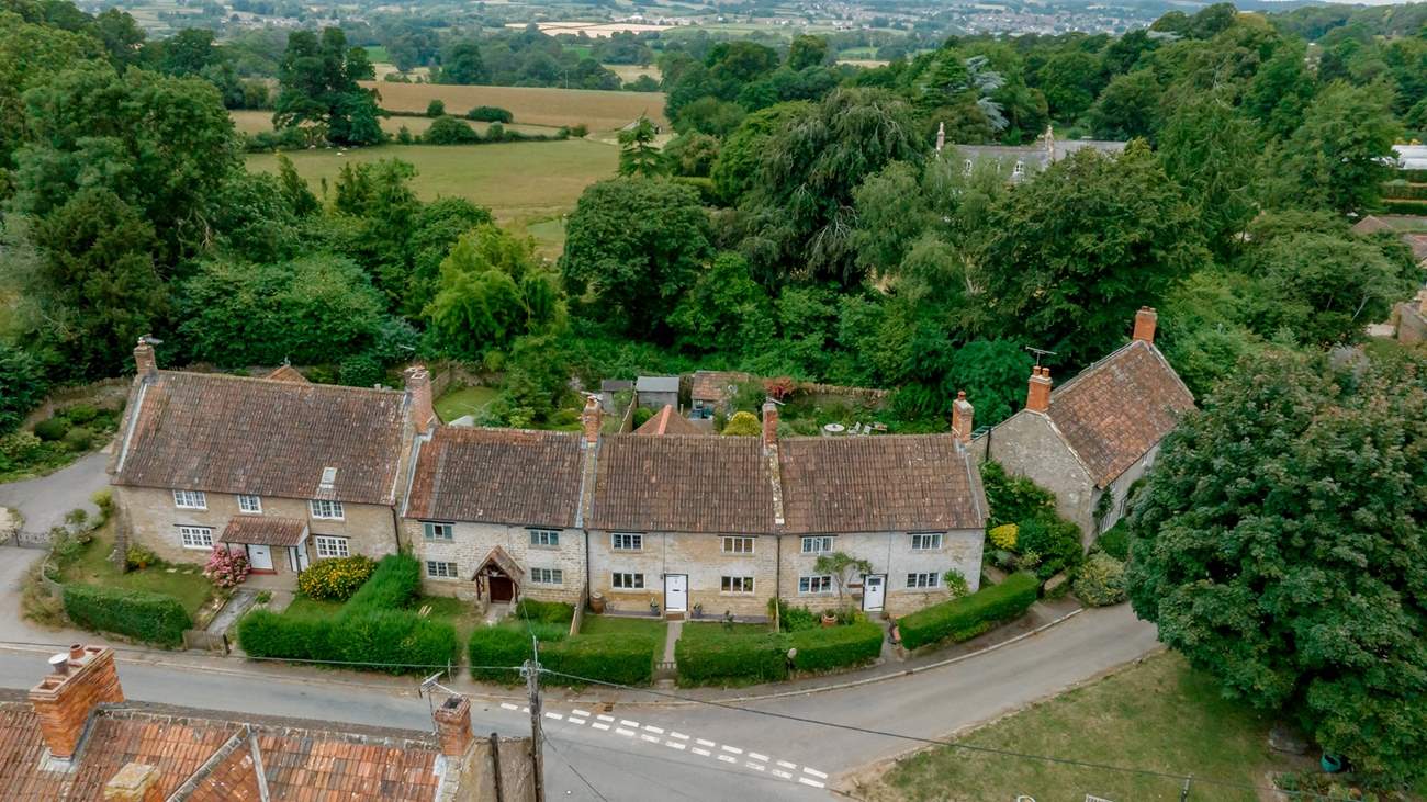 The pretty village setting.
