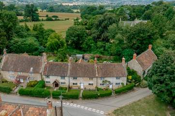 The pretty village setting.