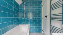 Shower off those sandy toes if you have headed to the beach.