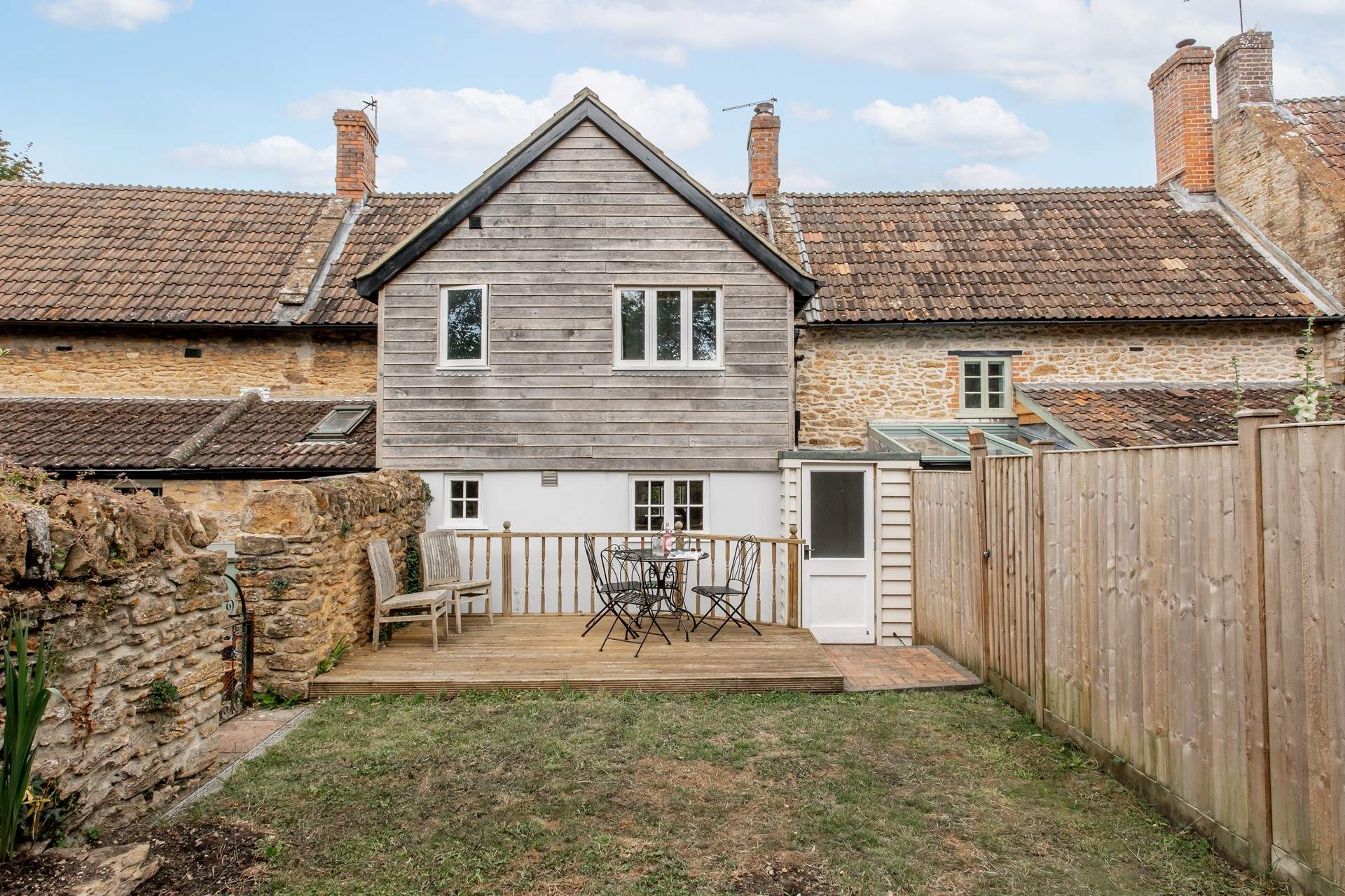 Take time to soak up the sunshine on the terrace.