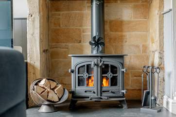 The log-burner will be a welcome addition to those cooler nights.