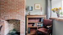 Take a chair and grab a book.