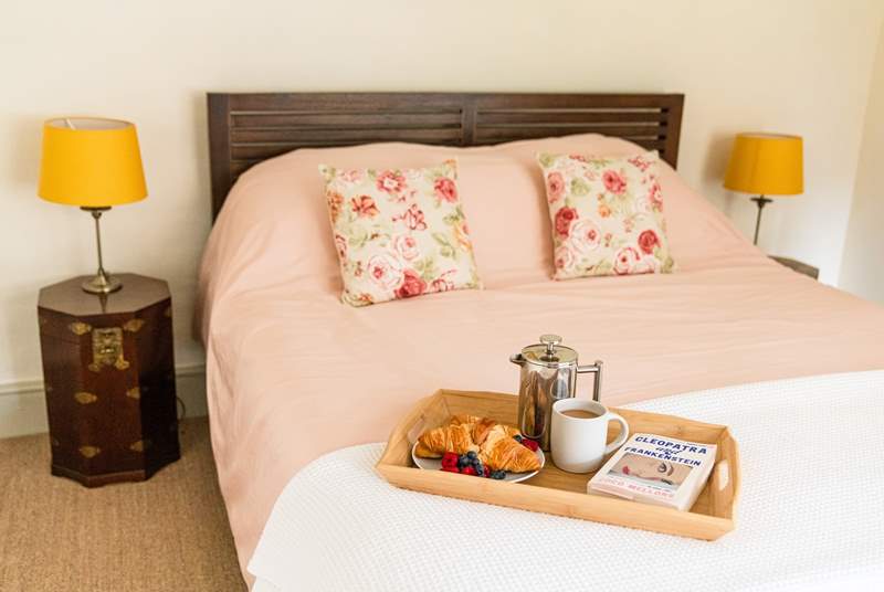 Treat yourself with super soft sheets and breakfast in bed.