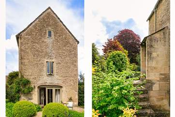 Original features can still be enjoyed like this charming old doorway and stone steps.