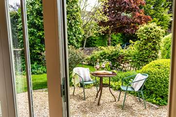 Views from the French doors.