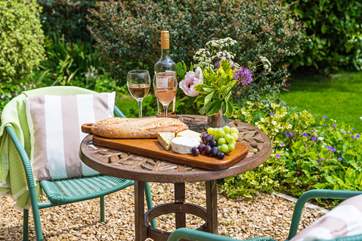 Enjoy the finer things in life in this delightful garden.