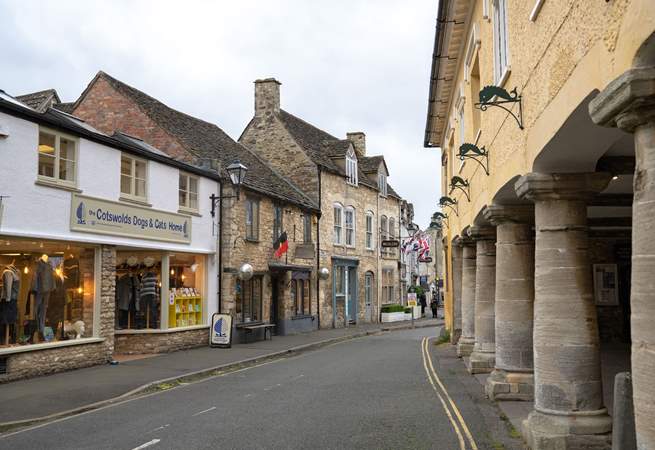 Enjoy a spot of retail therapy in Tetbury.