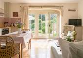 So much natural light in the beautiful living space