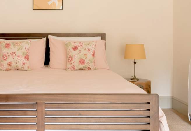 A blissful sleep ahead in the king-sized bed with super soft bedding