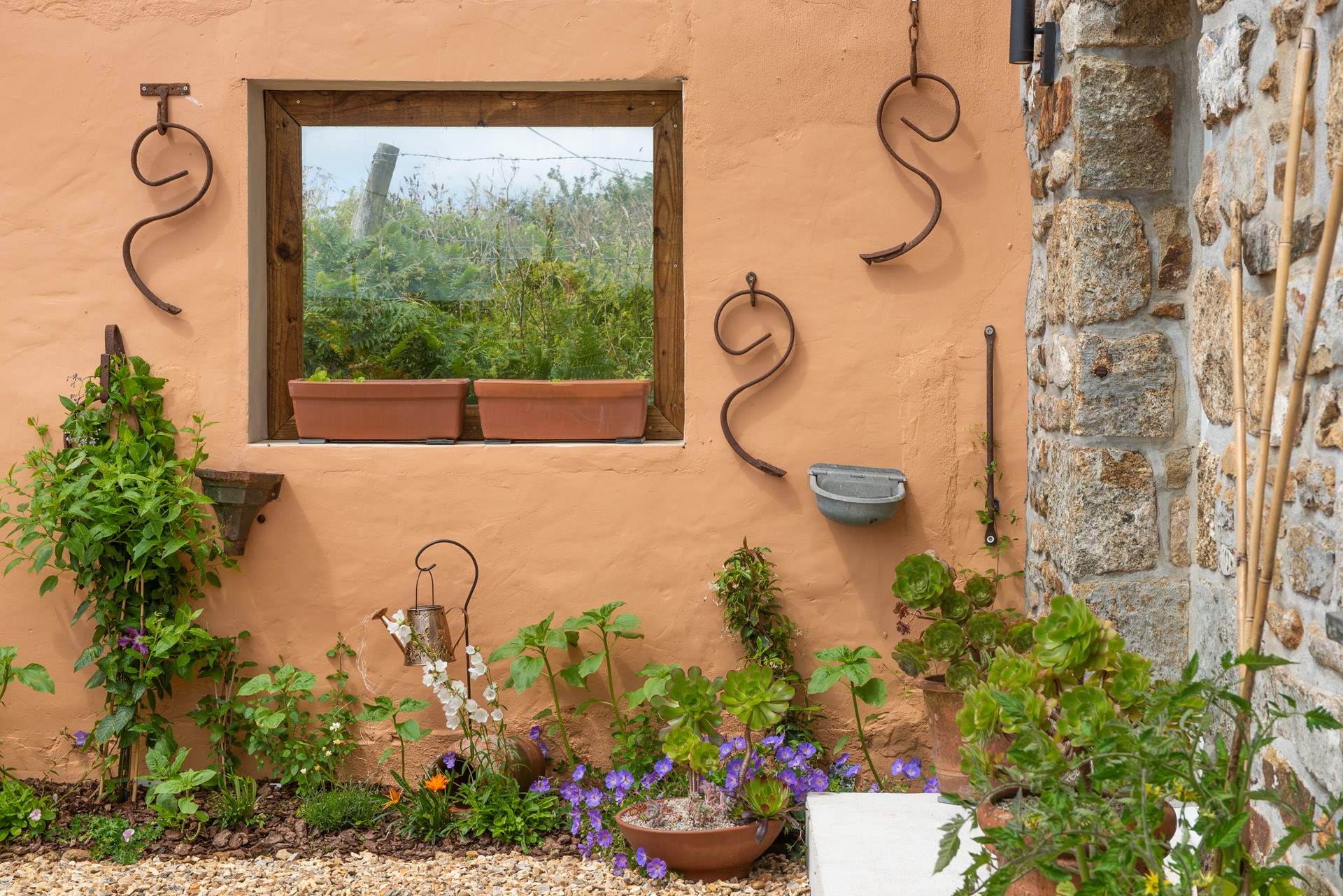 The gorgeous courtyard has been planted to ensure you have colour all year round. 