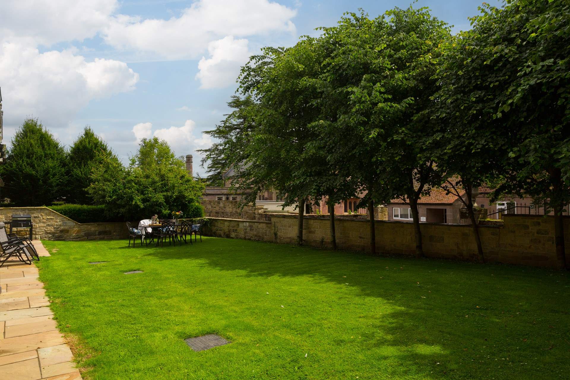 The lawn is a brilliant space to play a game or simply relax in the outdoors.