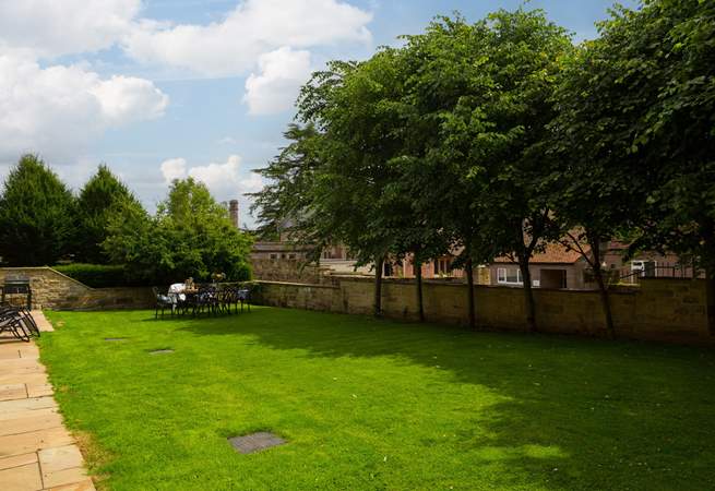 The lawn is a brilliant space to play a game or simply relax in the outdoors.
