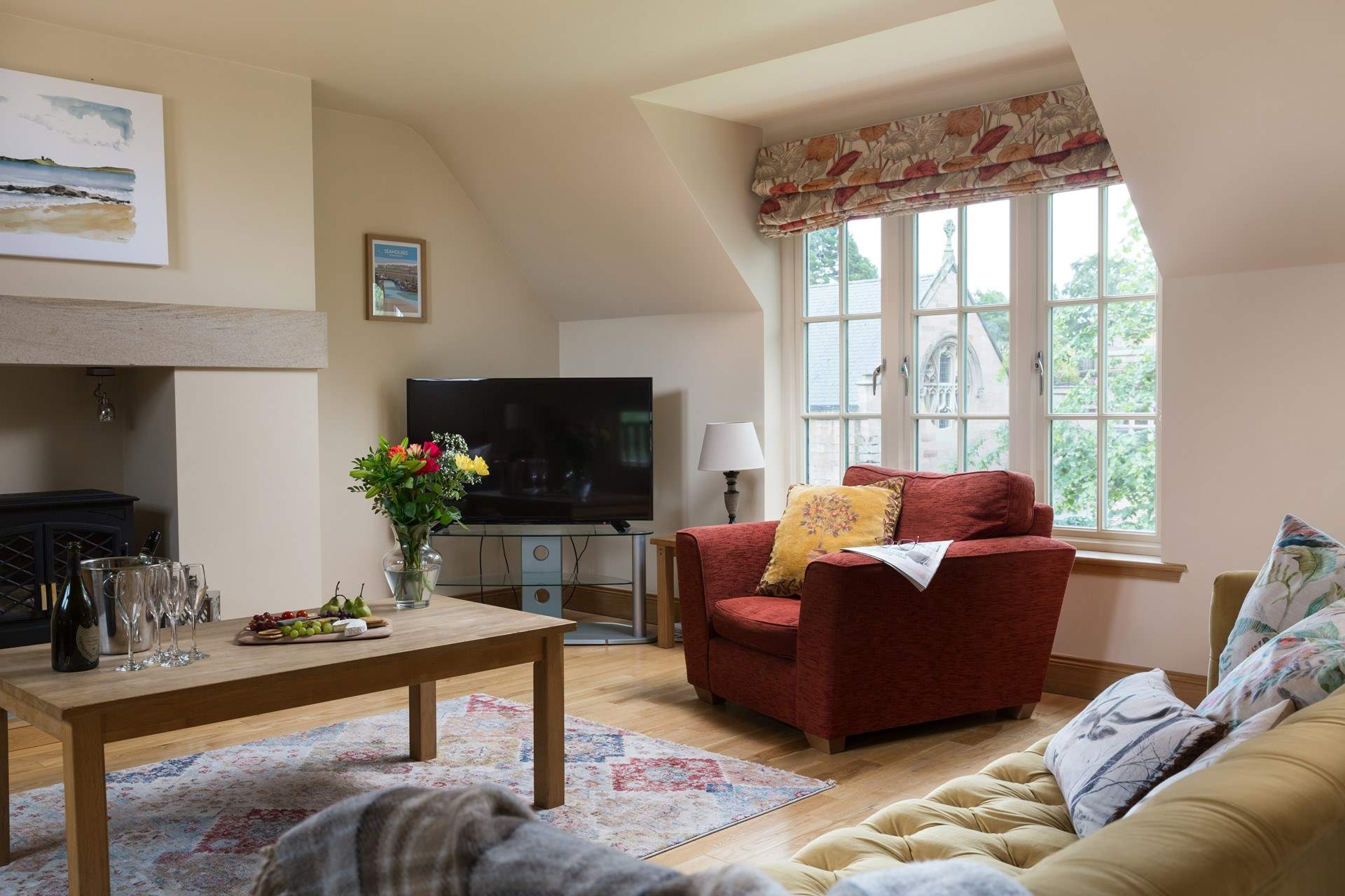 Or just snuggle up and watch the TV.