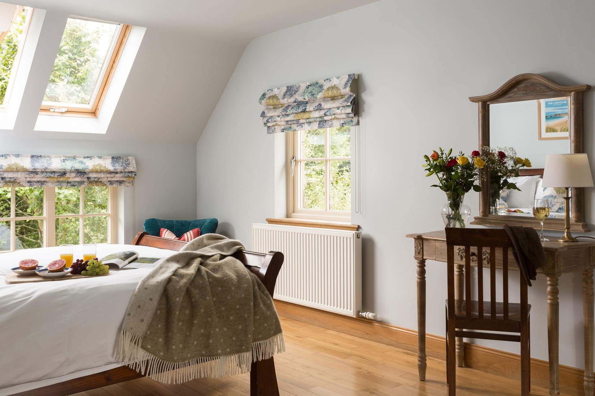 Bedroom three has great views of the garden.