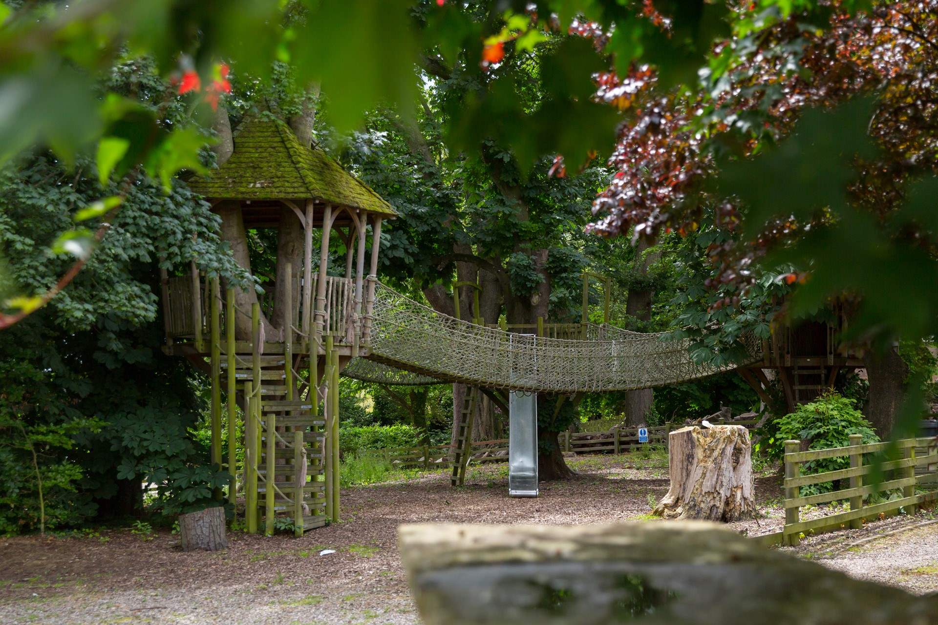 Kids will love the nearby park and treehouse they can play in.