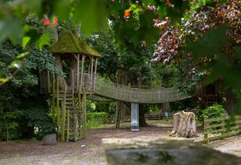 Kids will love the nearby park and treehouse they can play in.