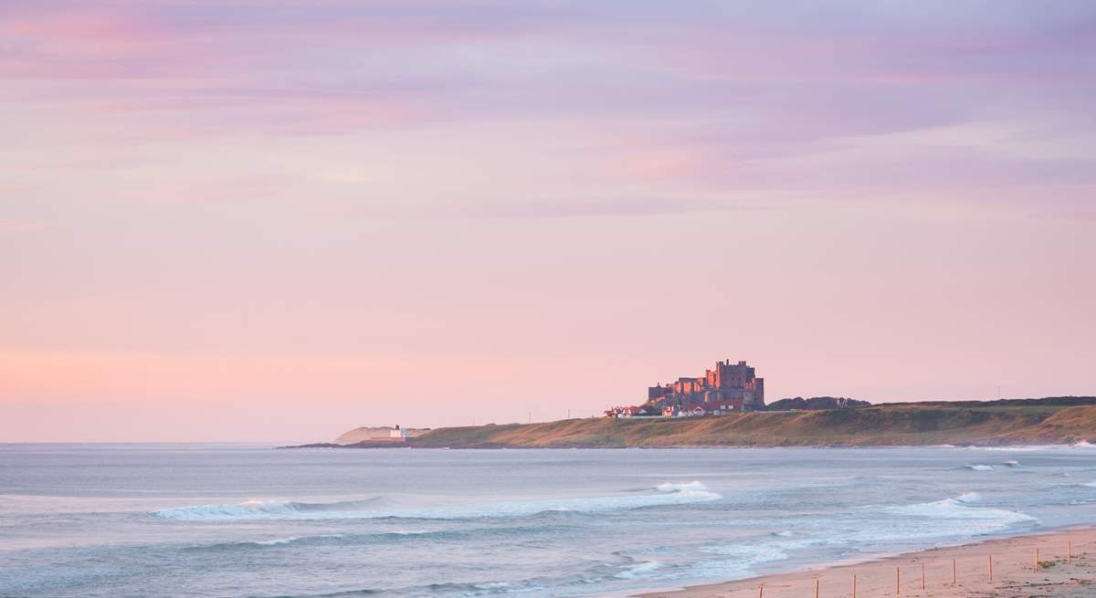 Historic Bamburgh Castle is only 7 miles away.