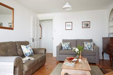 The comfortable sofas at Verbena, a place to relax and plan your next outing.