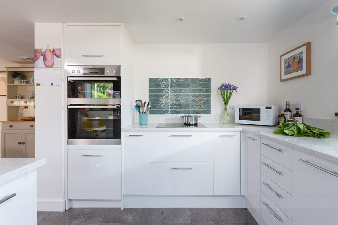 The kitchen has all you need to rustle up a feast.