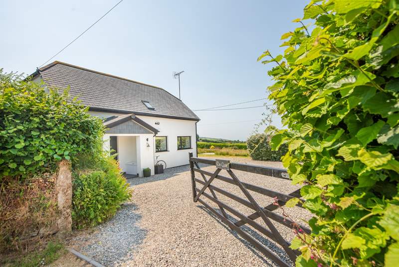 The Glebe - our countryside retreat with stunning views across the fields and meadows out to sea.