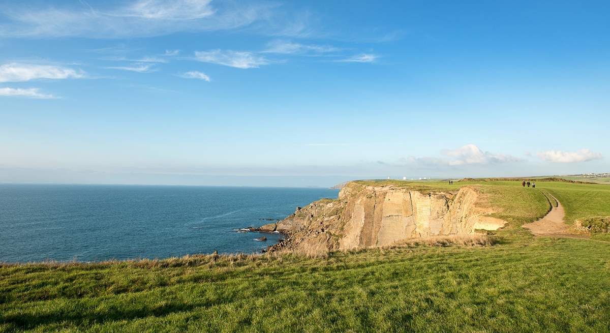 The coastal footpath offers stunning sea vistas around every corner.